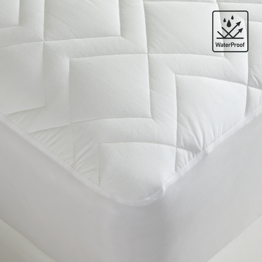 Protector de Colchón impermeable con acolchado liviano 100% algodón marca DownTown Company