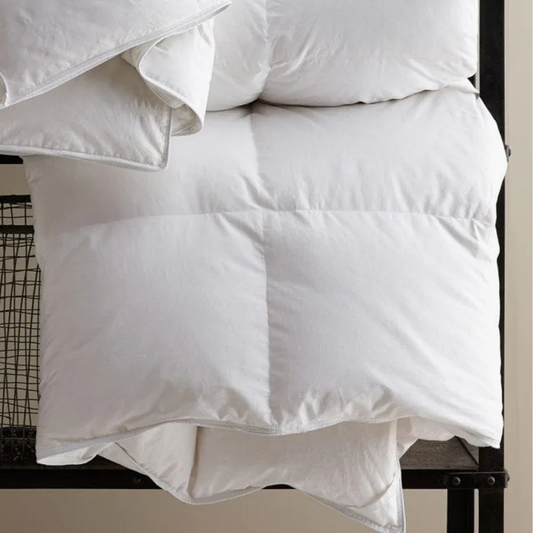 Duvet Insert Down Inc Down Alternative 10" Baffle Box cubierta de algodón 230TC Plain Weave 100% Algodón de peso livaino o summer weight