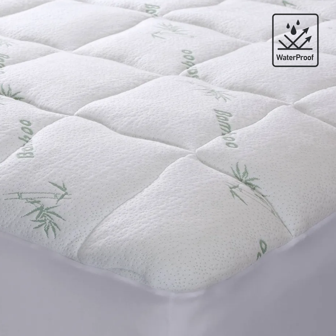 Protector de colchón impermeable con acolchado alto cubierta de bambú marca Cuddledown
