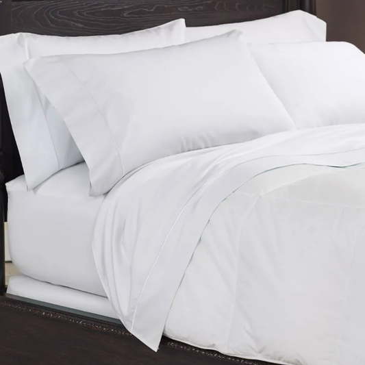 Juego de Sábanas Cuddledown 400TC Satín, Algodón 100% Long-Staple Wrinkle Free (3 colores)